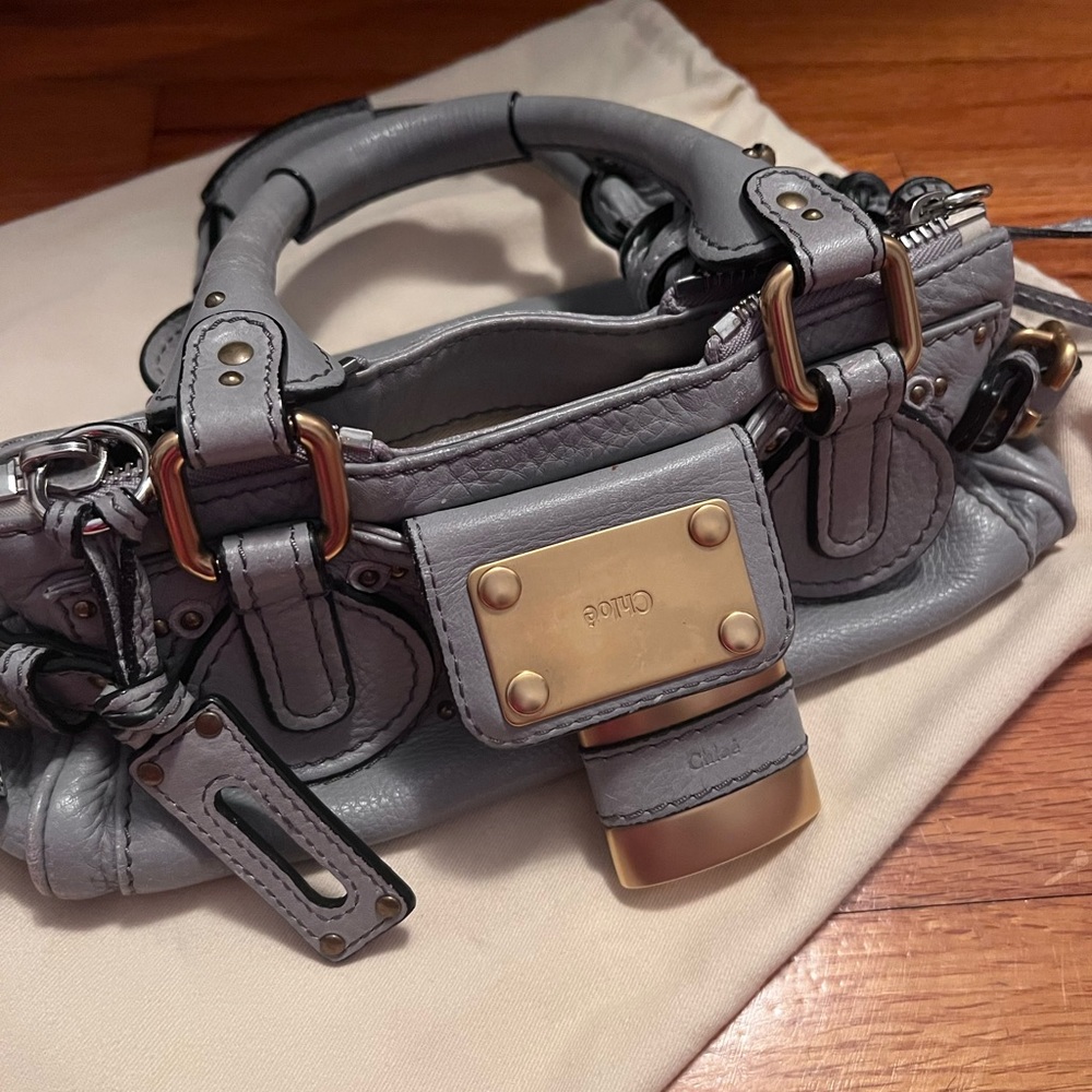 Chloe Paddington Mini light blue/grey